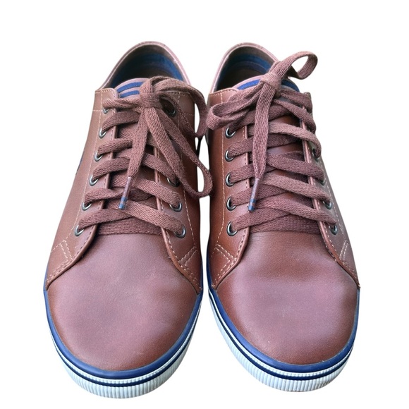 Fred Perry Men’s Sneakers – Size 7.5 – Brown – Business Casual Style classy - Picture 1 of 10